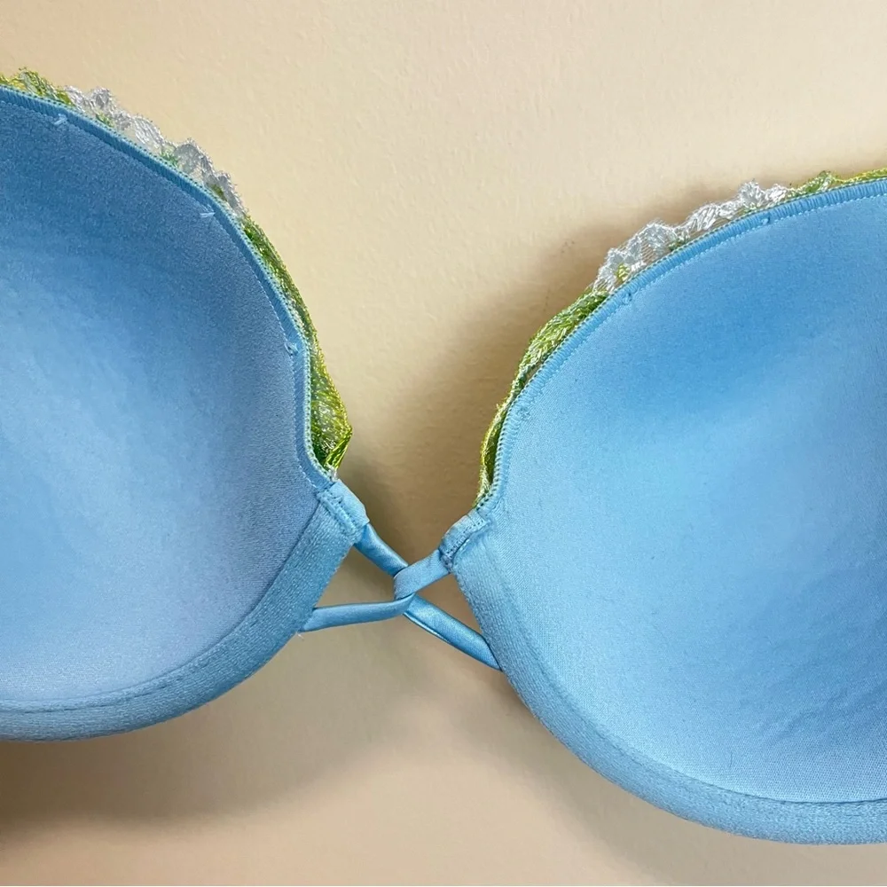 Victoria’s Secret Lightly Lined Lace Demi Bra - Lemon Embroidery - 34D - Picture 11 of 13